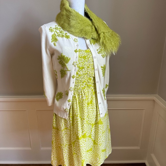 Nanette Lepore Ivory Hand Beaded Cardigan Sweater size Small - Picture 11 of 15